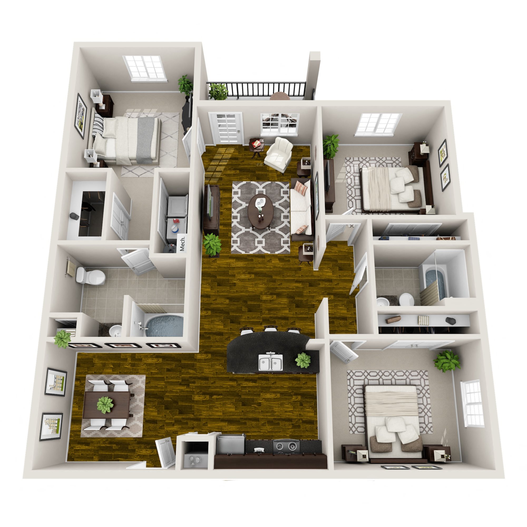3 Bed / 2 Bath Floor Plan 3 Bed / 2 Bath Floor Plan